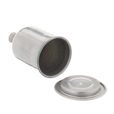 Бачок металевий для HVLP міні, внутрішня різьба M14×1, 125 мл