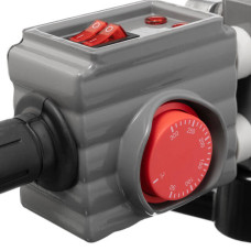 Паяльник для пластикових труб, 0,85/1,85 кВт, 0-300°C, насадки 20, 25, 32, 40, 50, 63 мм, металевий кейс