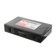 Паяльник для пластикових труб, 1,5 кВт, 0-300°C, насадки 75, 90, 110 мм, металевий кейс