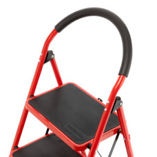 Драбина сталева, 5 сходинок, 380×260 мм, висота: 1617 мм, висота до платформи: 1215 мм