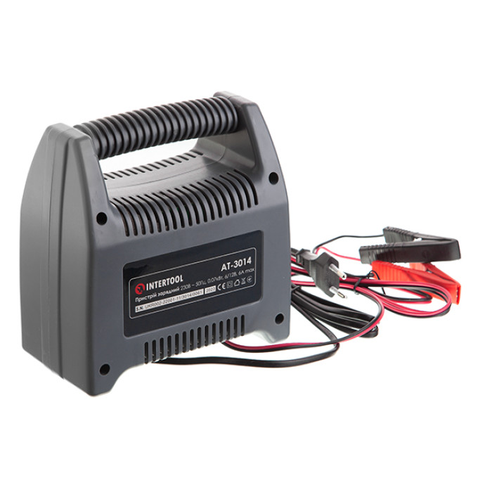 Пристрій зарядний для акумуляторів 6/12 В, 70 Вт, 10-60 Ач, стрілочний індикатор, з трансформатором