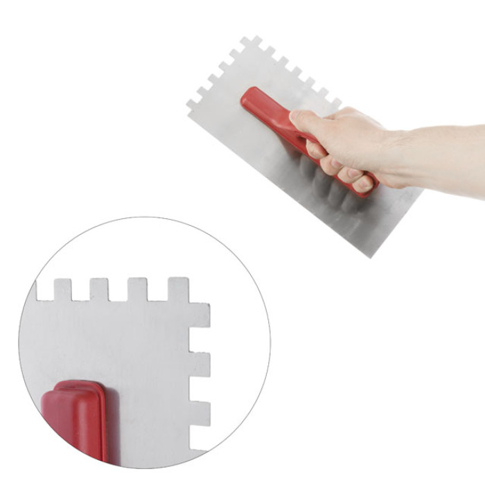 Тертка сталева, оцинкована, 280×130 мм, зуб: 10×10 мм