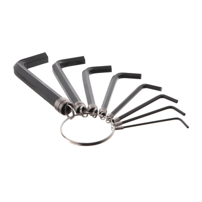 Набір ключів Г-подібних шестигранних, 8 шт., 1,5-8 мм