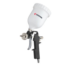 Фарбопульт пневматичний HP, форсунка: 1,5 мм, верхній пластиковий бачок: 600 мл, 3 регулювання, 5 бар