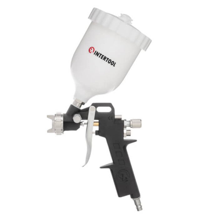 Фарбопульт пневматичний HP, форсунка: 1,5 мм, верхній пластиковий бачок: 600 мл, 3 регулювання, 5 бар