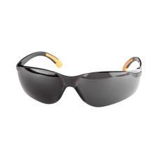 Окуляри захисні, затемнені, лінзи полікарбонат, заушники полікарбонат, захист від удару