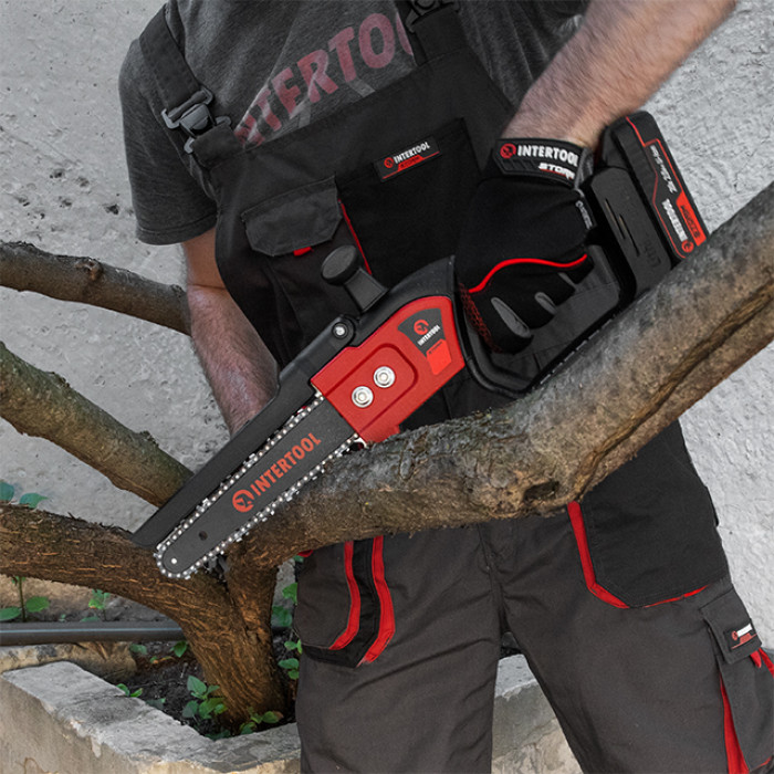 Міні-пилка ланцюгова акумуляторна безщіткова 20 В, шина 20 см, 7,5 м/с, без ЗП та АКБ, STORM