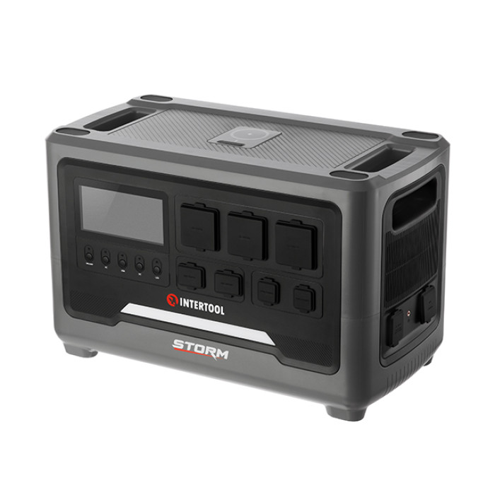 Станція зарядна портативна 2.4 кВт, 2048 Втг, LiFeP04, бездротова зарядка, знімний повербанк, STORM