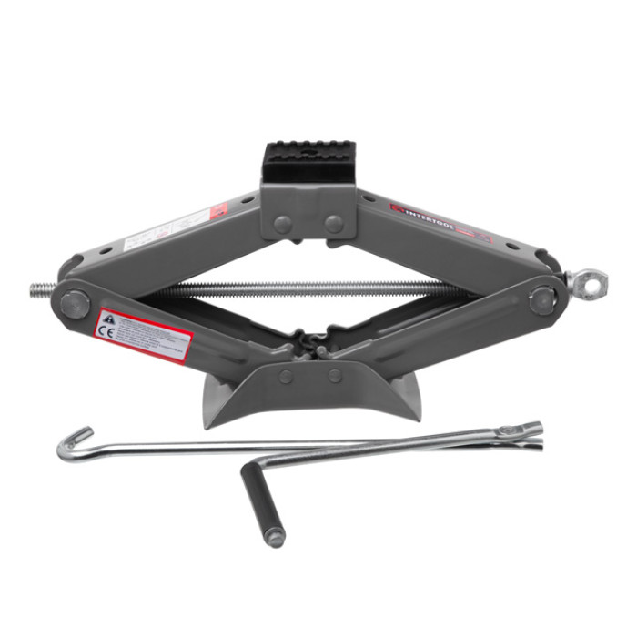 Домкрат механічний ромбоподібний 2т., гумовий упор., 110-400 мм