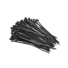 Хомут пластиковий, 2,5×100 мм, 100 шт/упак, чорний