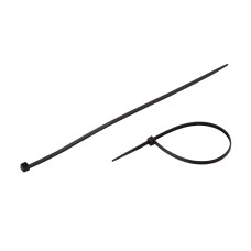 Хомут пластиковий, 3,6×200 мм, 100 шт/упак, чорний