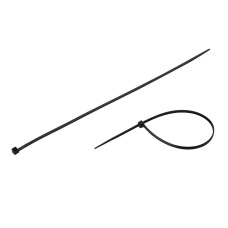 Хомут пластиковий, 3,6×250 мм, 100 шт/упак, чорний