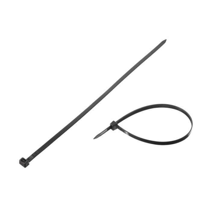 Хомут пластиковий, 7,6×350 мм, 100 шт/упак, чорний