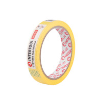 Стрічка малярна 19мм, 20м, жовта