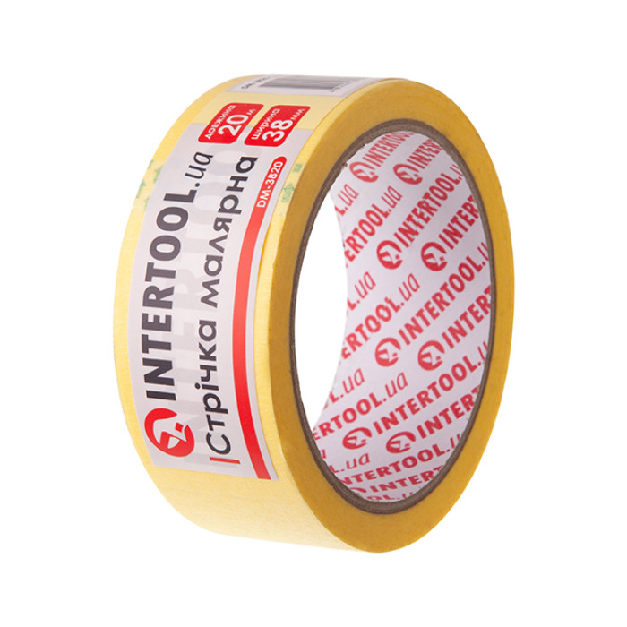 Стрічка малярна 38мм, 20м, жовта