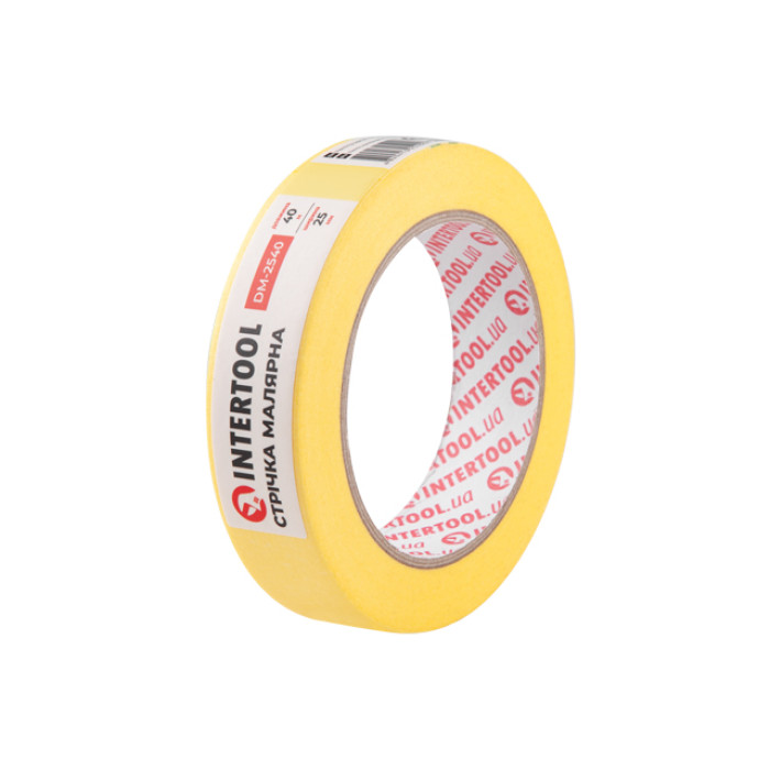 Стрічка малярна 25мм, 40м, жовта