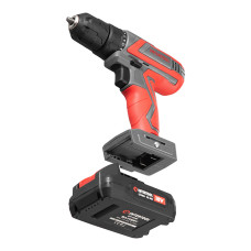 Дриль-шурупокрут акумуляторний 18 В, 30 Nm, 0-350/0-1300 об/хв., 0.8-10 мм, 1.5 Аг