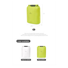 Гермомішок Naturehike CNK2550XB012, 8 л, білий (6977465868367)