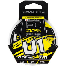 Флюорокарбон Favorite U1 FC 7m 22/0.78mm 81.6lb/37.0kg (1693.11.94)