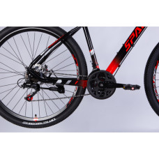 Велосипед Space 29" MERCURY DD FR рама-18" AL 2026 чорно-червоний (OPS-SP-29-172)