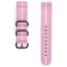 Ремінець до смарт-годинника Samsung Gear Premium Nato Pink-White (GP-R600BREECAE)