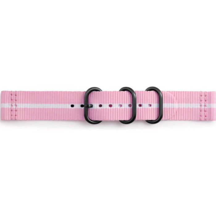 Ремінець до смарт-годинника Samsung Gear Premium Nato Pink-White (GP-R600BREECAE)