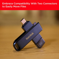 USB флеш накопичувач SanDisk 128GB Phone Drive for iPhone Metallic Sky Lightning/Type-C U (SDIXD0N-128G-GN6NE)