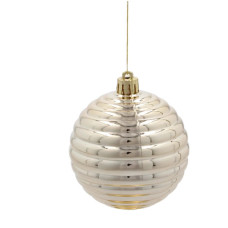 Ялинкова іграшка Chomik пластикові кульки пастель 4 шт, 8см, мікс кольорів (5900779900059)