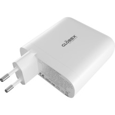 Зарядний пристрій Globex GaN 1xUSB + 3xUSB-C 120W FastPower white (GaN120WA3C)