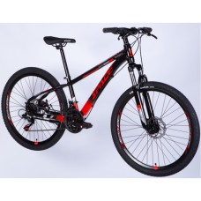 Велосипед Space 24" MERCURY DD FR рама-11" AL 2026 чорно-червоний (OPS-SP-24-065)