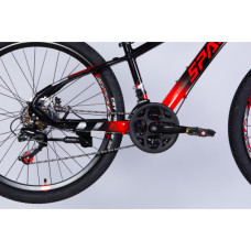 Велосипед Space 24" MERCURY DD FR рама-11" AL 2026 чорно-червоний (OPS-SP-24-065)