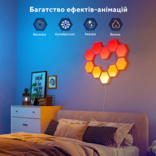 Світильник Govee H6061 Glide Hexa Light Panels 10шт RGB Білий (B6061301)