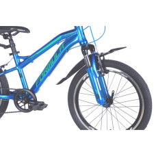 Велосипед Formula 20" BLACKWOOD Vbr FR рама-11" AL 2026 синій з зеленим (OPS-FR-20-107)