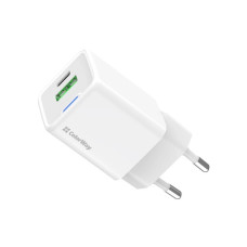 Зарядний пристрій ColorWay USB-C PD20W + 1xUSB QC4.0 white (CW-CHS062PD-WT)