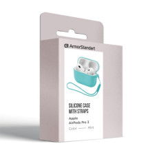 Чохол для навушників Armorstandart Silicone Case для Apple Airpods Pro 3 Mint (ARM88296)