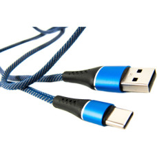 Дата кабель USB 2.0 AM to USB-C 1.0m blue Dengos (NTK-TC-MT-JEANS)