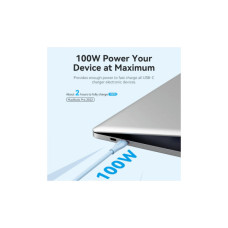 Дата кабель USB-C to 2xUSB-C 1.5m 5.0A Silicone Type Blue Vention (CTMSG)