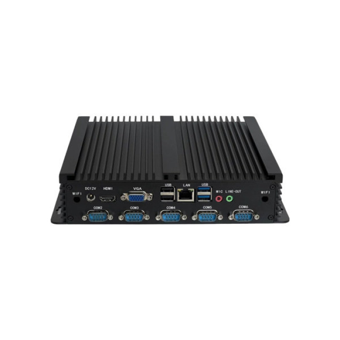 Промисловий ПК ІКС PB6412 безкулерний J6412,8GB/128GB,6xRS232,6xUSB,ethernet,VGAPB6412 безкулерний J6412,8GB/128GB, (PB-6412)