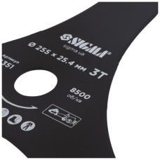 Ніж для тримера Sigma 255x25.4мм, 3Т гострокінцевий (5624351)