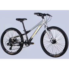Велосипед Formula 24" F-1 DD рама-11" AL 2026 сріблясто-чорний (OPS-FR-24-452)