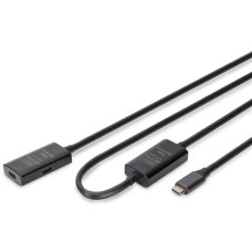 Дата кабель USB-C M/F 5.0m USB 3.2 Gen1 Active 5G Digitus (DA-73108)