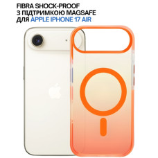 Чохол до мобільного телефона BeCover FIBRA Shock-Proof MagSafe Apple iPhone 17 Air Orange (715457)