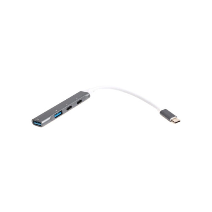 Концентратор Maxxter USB-C to 1xUSB 3.0 + 1xUSB 2.0 + 2xUSB-C (HU3C-4P-03)