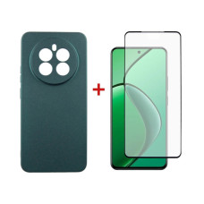 Чохол до мобільного телефона Dengos Realme 12 4G/5G Soft+glass Green (DG-KM-184)