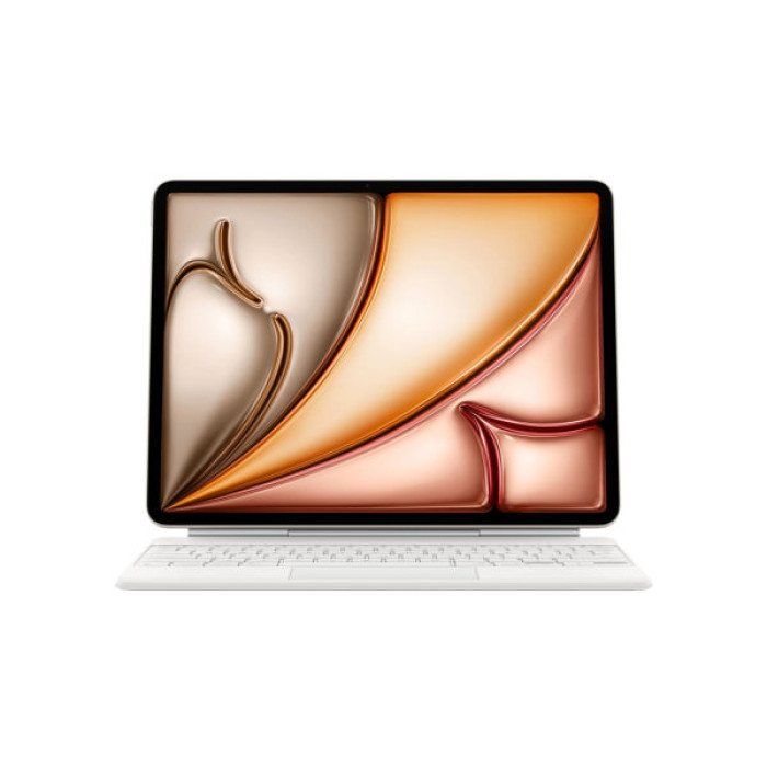 Чохол до планшета Apple Magic Keyboard for iPad Air 13-inch (M3) - Ukrainian - White,Model A3340 (MDFW4UA/A)