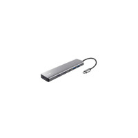 Концентратор Trust USB-C 7-in1 2xUSB-А 3.2/2xUSB-С/2xHDMI/DP aluminiu 0.16m grey (25661_TRUST)