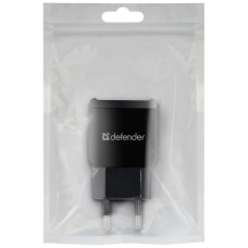 Зарядний пристрій Defender EPA-13 black, 2xUSB, 5V/2.1A, package (83840)