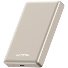 Батарея універсальна Canyon 10000mAh OnPower 510 slim Magsafe PD/20W Beige (CNS-CPB510BE)