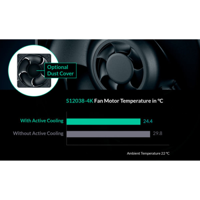 Кулер до корпусу Arctic S12038-4K (ACFAN00296A)