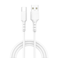 Дата кабель USB 2.0 AM to USB-C 1.0m 3A white Grand-X (PC-05W)